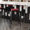 Flash Furniture 4PK Red Poly Resin Seats for Stools & Chairs, 4PK 4-JJ-SEA-PL02-RED-GG - alternate 3
